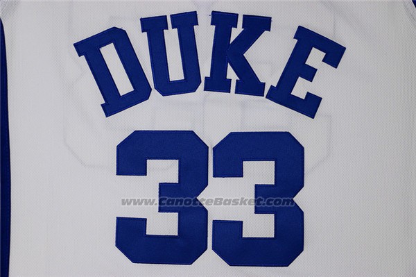 Maglia NCAA Duke Blue Devils Grant Hill #33 Bianco